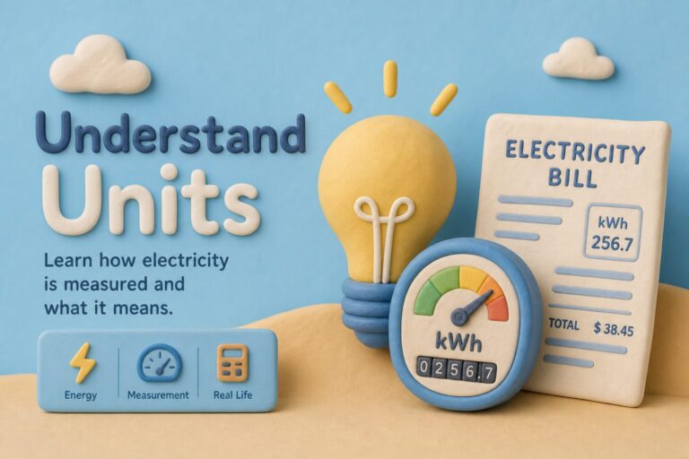 Lightbulb and kWh gauge explaining units on a MEPCO bill