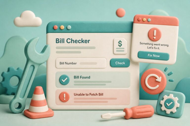 Browser repair tools fixing common MEPCO bill checker errors